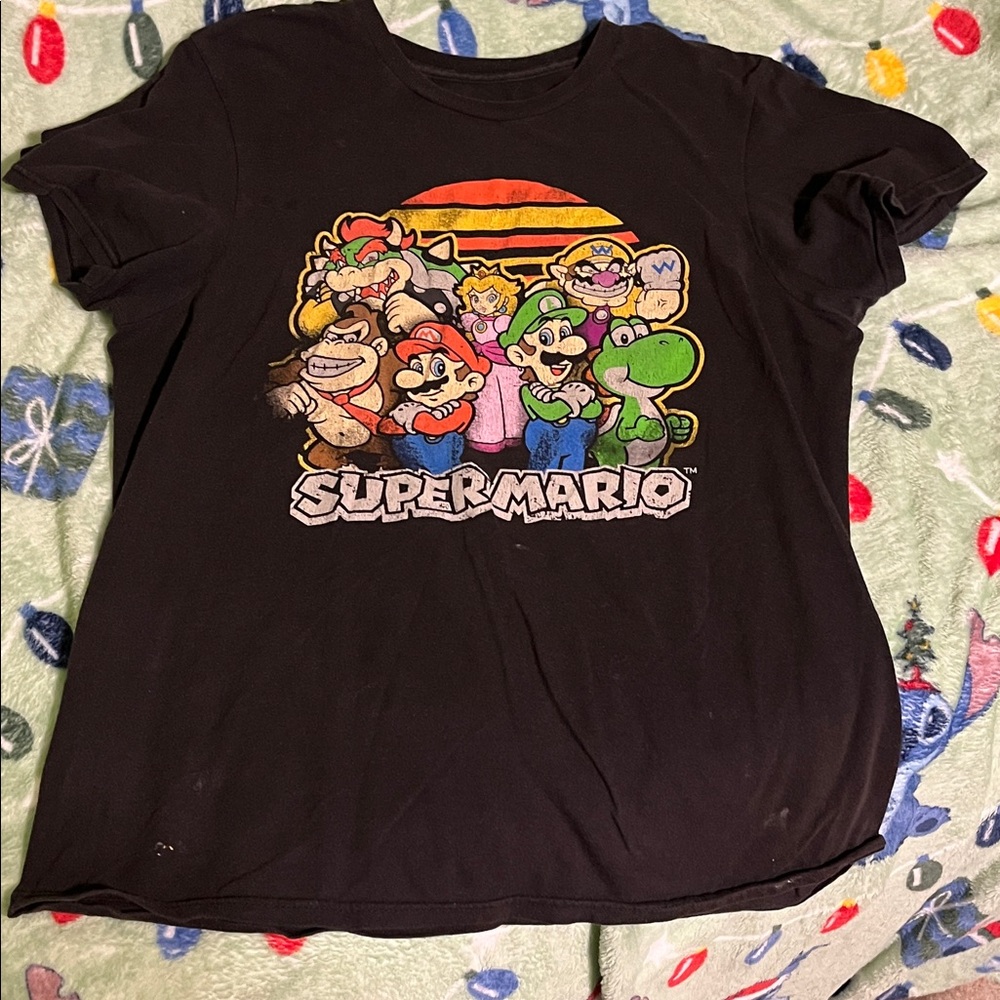 Nintendo Super Mario Black T-Shirt